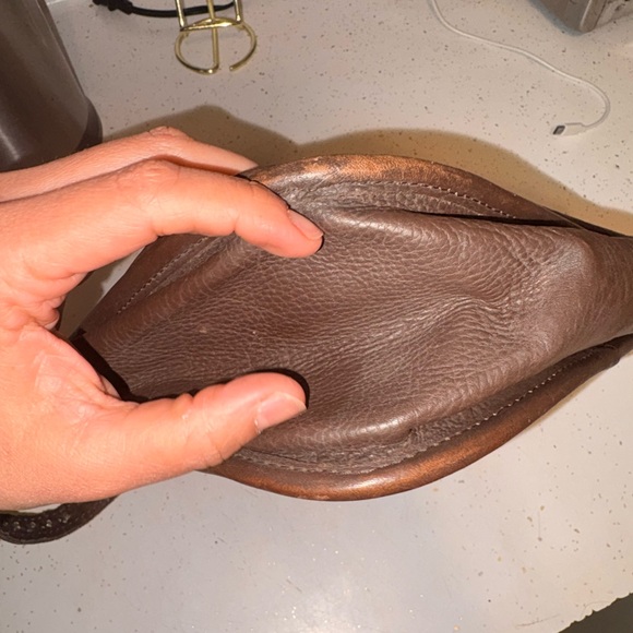 American West Cowhide Leather Shoulder Bag Western Boho Rhinestone Studded Purse - Picture 10 of 11